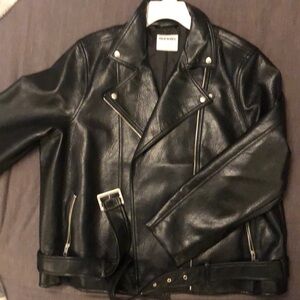 Black motor pleather jacket size XXL, Old Navy BRAND NEW